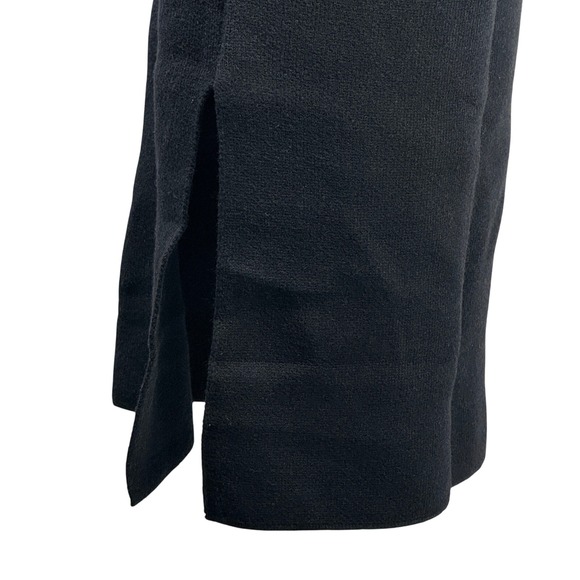 Elenza By L&L Knit‎ Dress Mock Neck Long Sleeve Midi Dress Minimalist Black - Picture 4 of 8